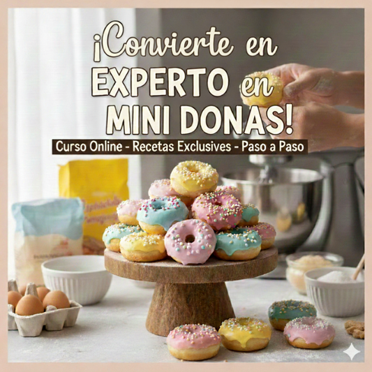 ¡Mini Donas Premium: Recetas + Decoración!
